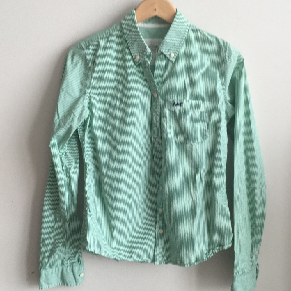 Abercrombie & Fitch Striped Button Down
